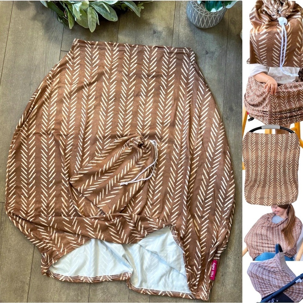 New Boutique Bamboo Boho Multi Use Nursing Baby Cover Car Seat Stroller Cart